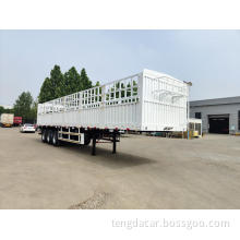 3 axles fence semi trailer